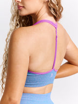 Thumbnail 3 of Halter Seamless Sports Bra - Ultraviolet Ombre, 3 of 5