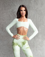 Thumbnail 7 of Aggressive Scrunch Legging - Honeydew Tie Dye, 7 of 7