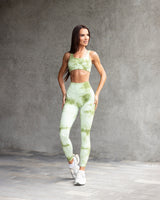 Thumbnail 5 of Aggressive Scrunch Legging - Honeydew Tie Dye, 5 of 7