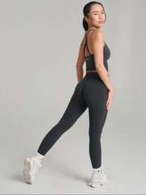 Poshknit Aggressive Scrunch Legging - Onyx Black