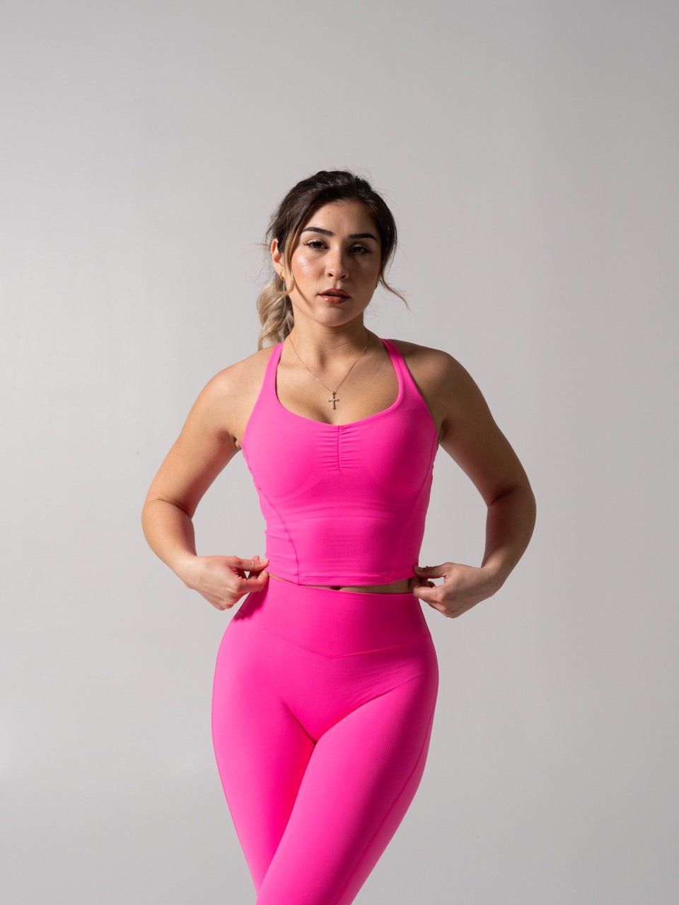 Poshknit Waist Tank - Hot Mess