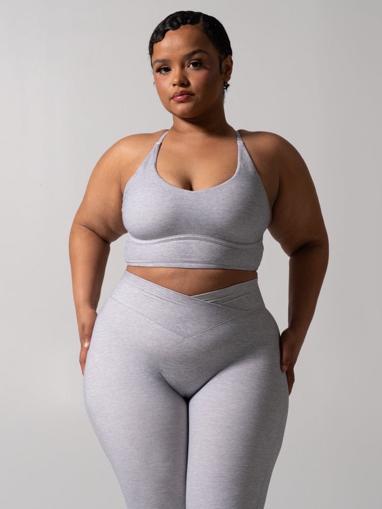 Poshknit Sports Bra - Platinum