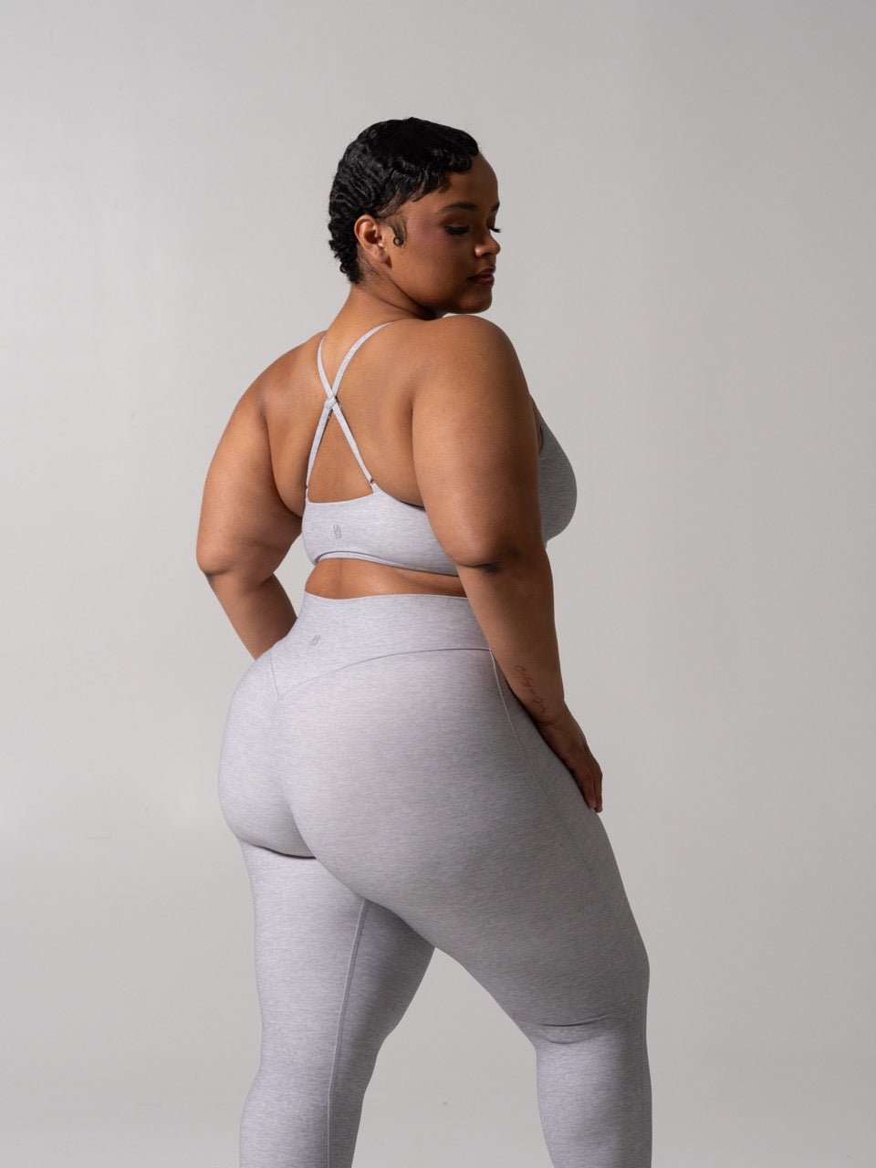 Poshknit Sports Bra - Platinum