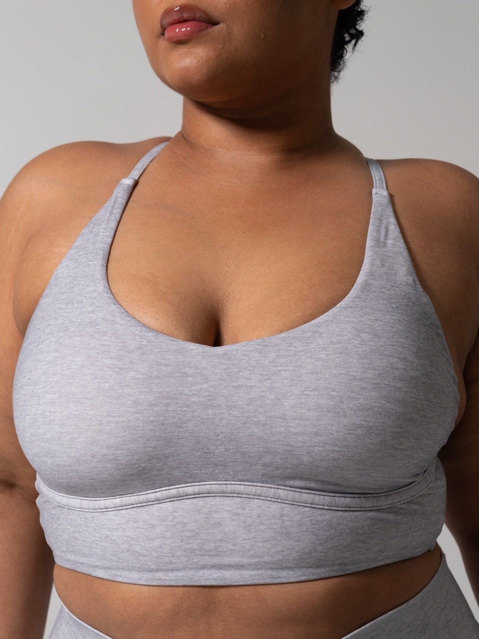 Poshknit Sports Bra - Platinum