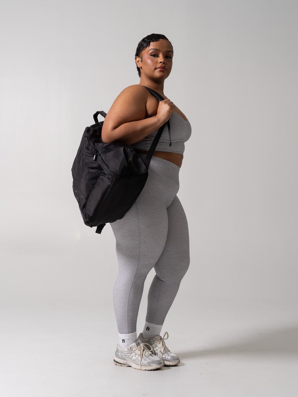 Poshknit Sports Bra - Platinum