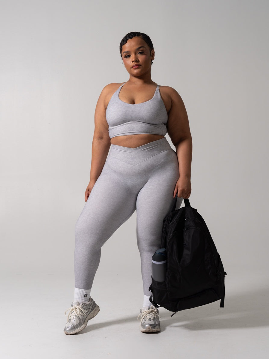 Siren Scrunch Legging - Platinum