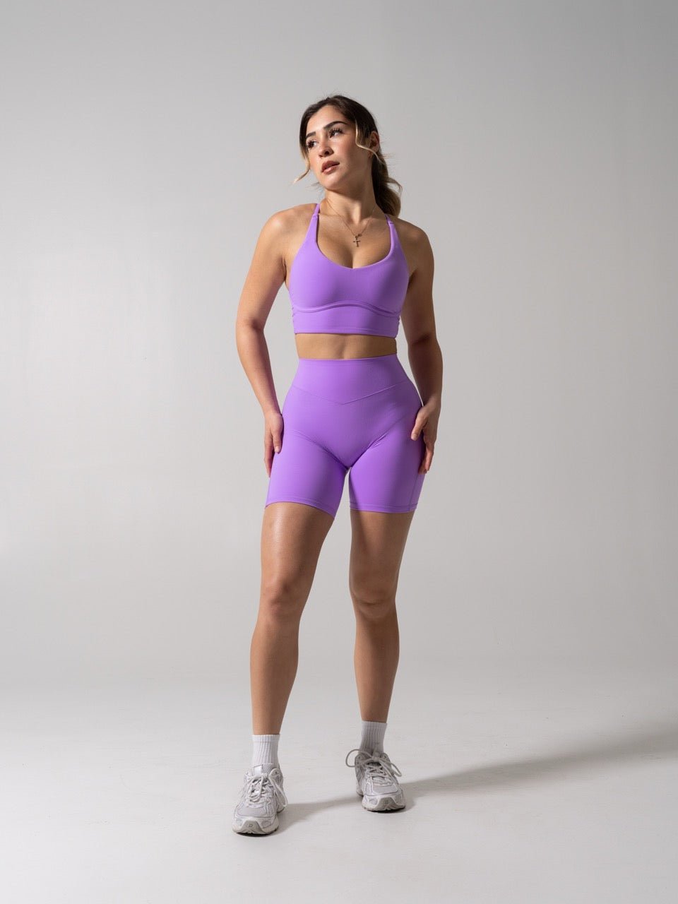 Poshknit Aggressive Scrunch Short 7" - Taffy Purple