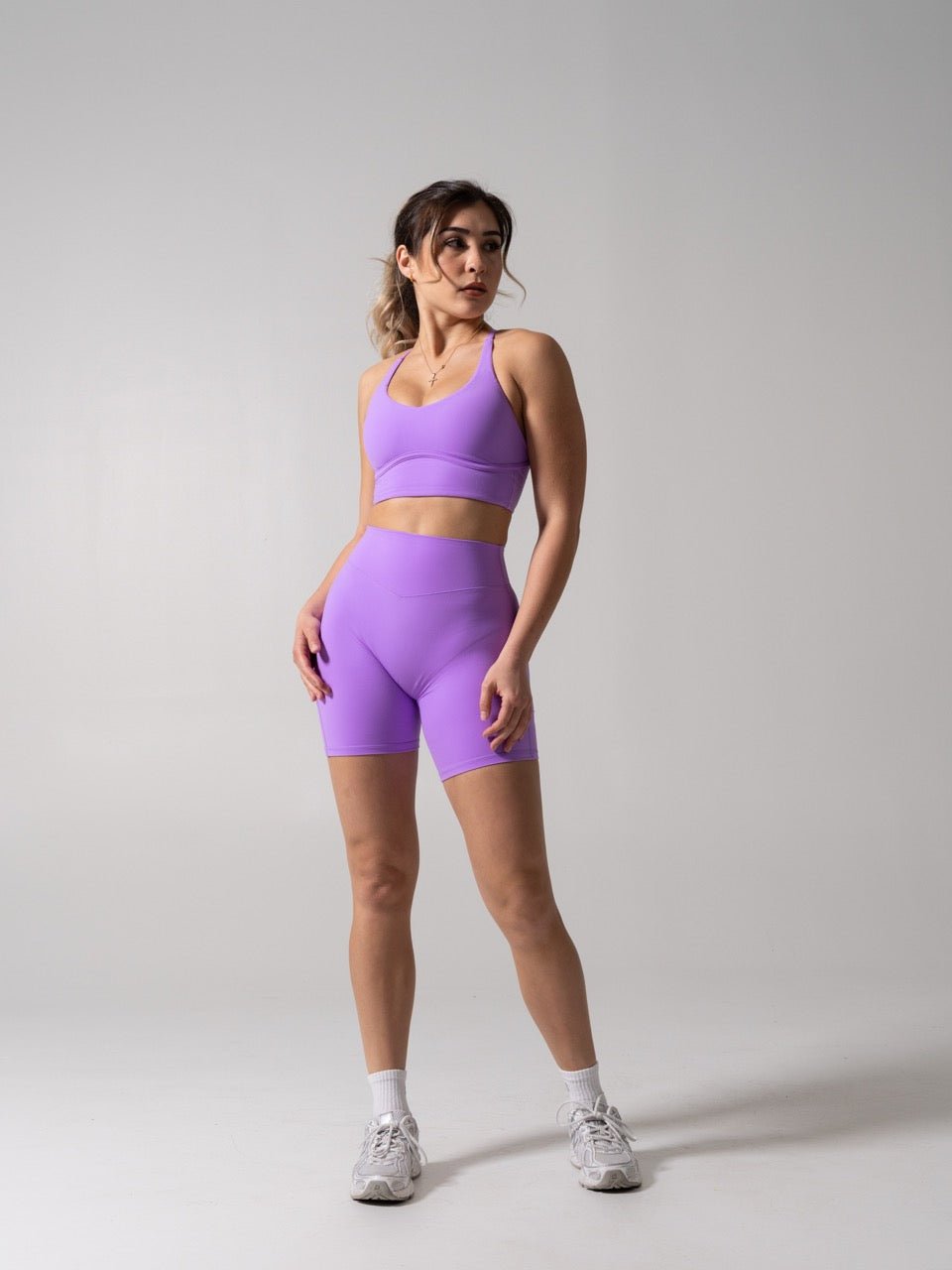 Poshknit Aggressive Scrunch Short 7" - Taffy Purple