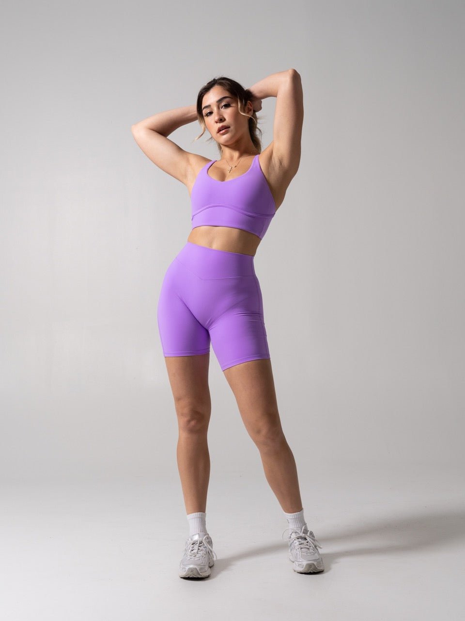 Poshknit Aggressive Scrunch Short 7" - Taffy Purple