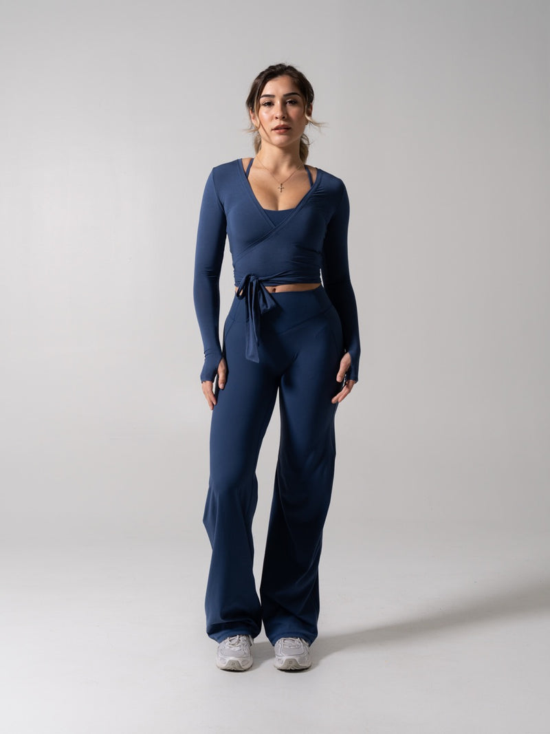 Poshknit Straight Leg Pant - Baked Blue