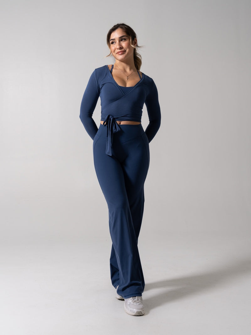 Ballet Wrap - Baked Blue