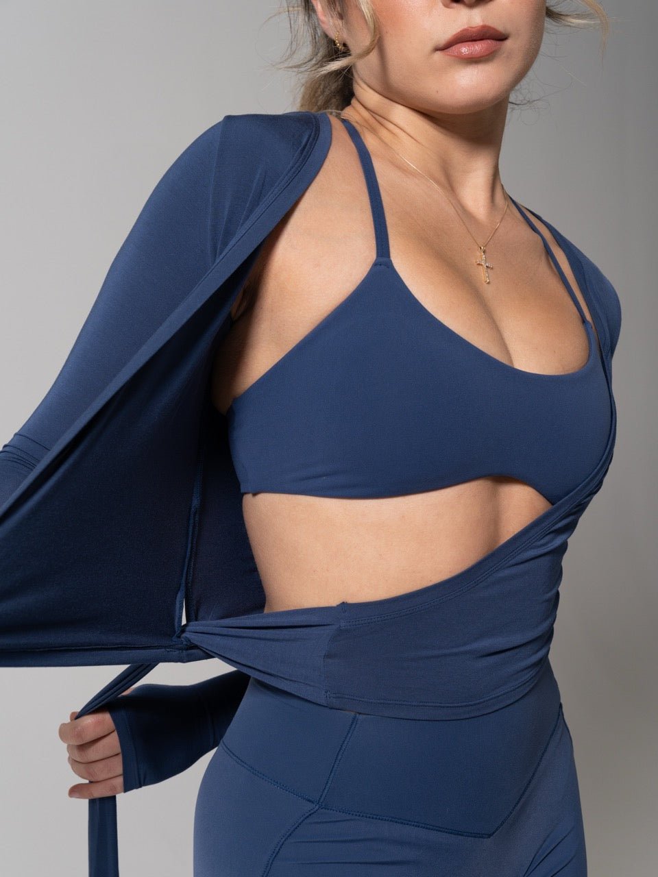 Ballet Wrap - Baked Blue