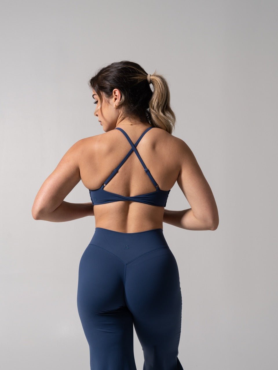 Barre Sports Bra - Baked Blue