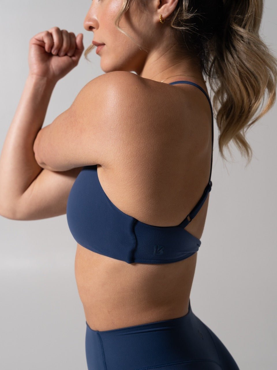 Barre Sports Bra - Baked Blue