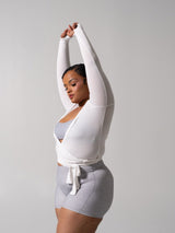 Thumbnail 3 of Ballet Wrap - White, 3 of 7