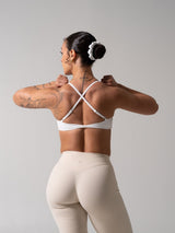 Thumbnail 3 of Barre Sports Bra - White, 3 of 4