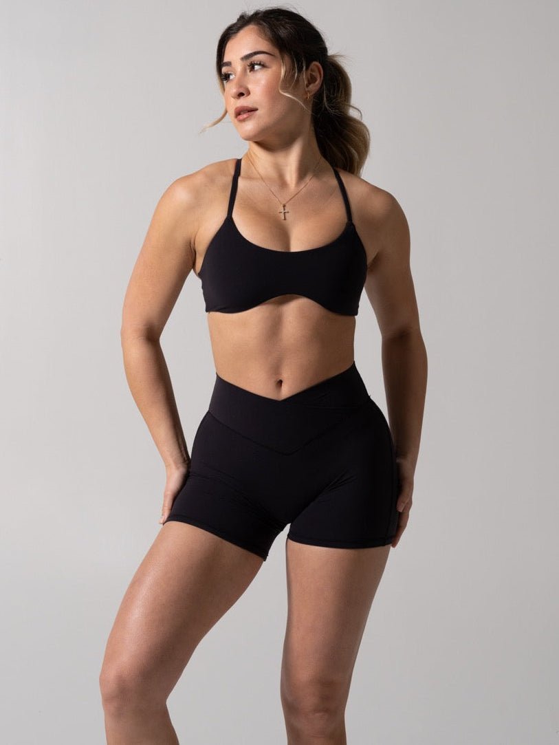 Barre Sports Bra - Onyx Black