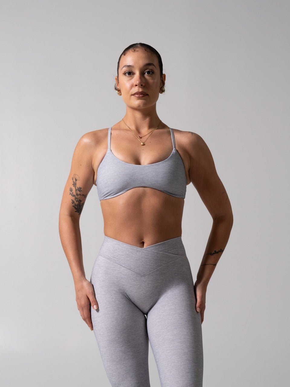 Barre Sports Bra - Platinum