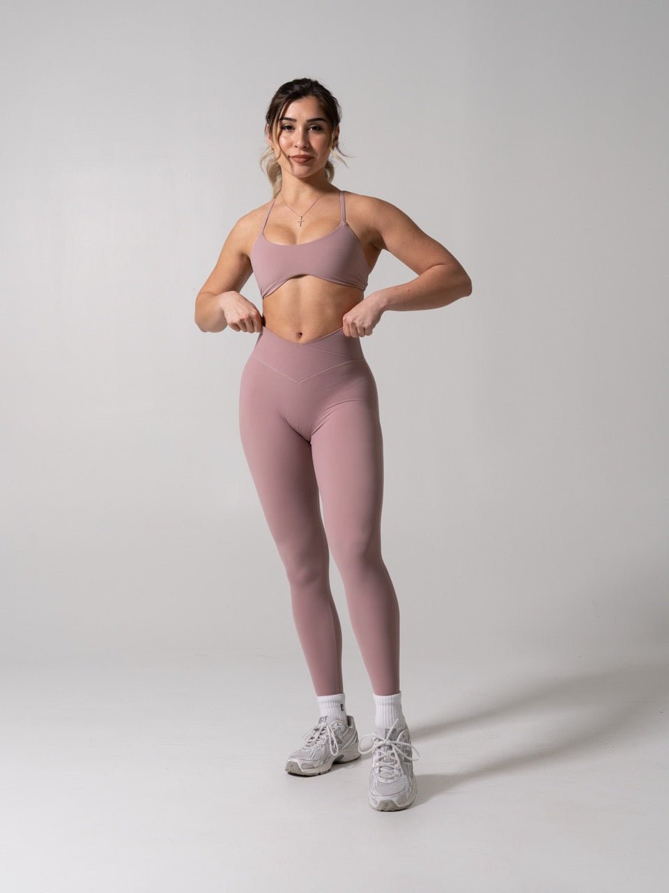 Barre Sports Bra - Rose Water