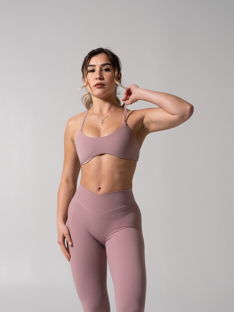 Barre Sports Bra - Rose Water