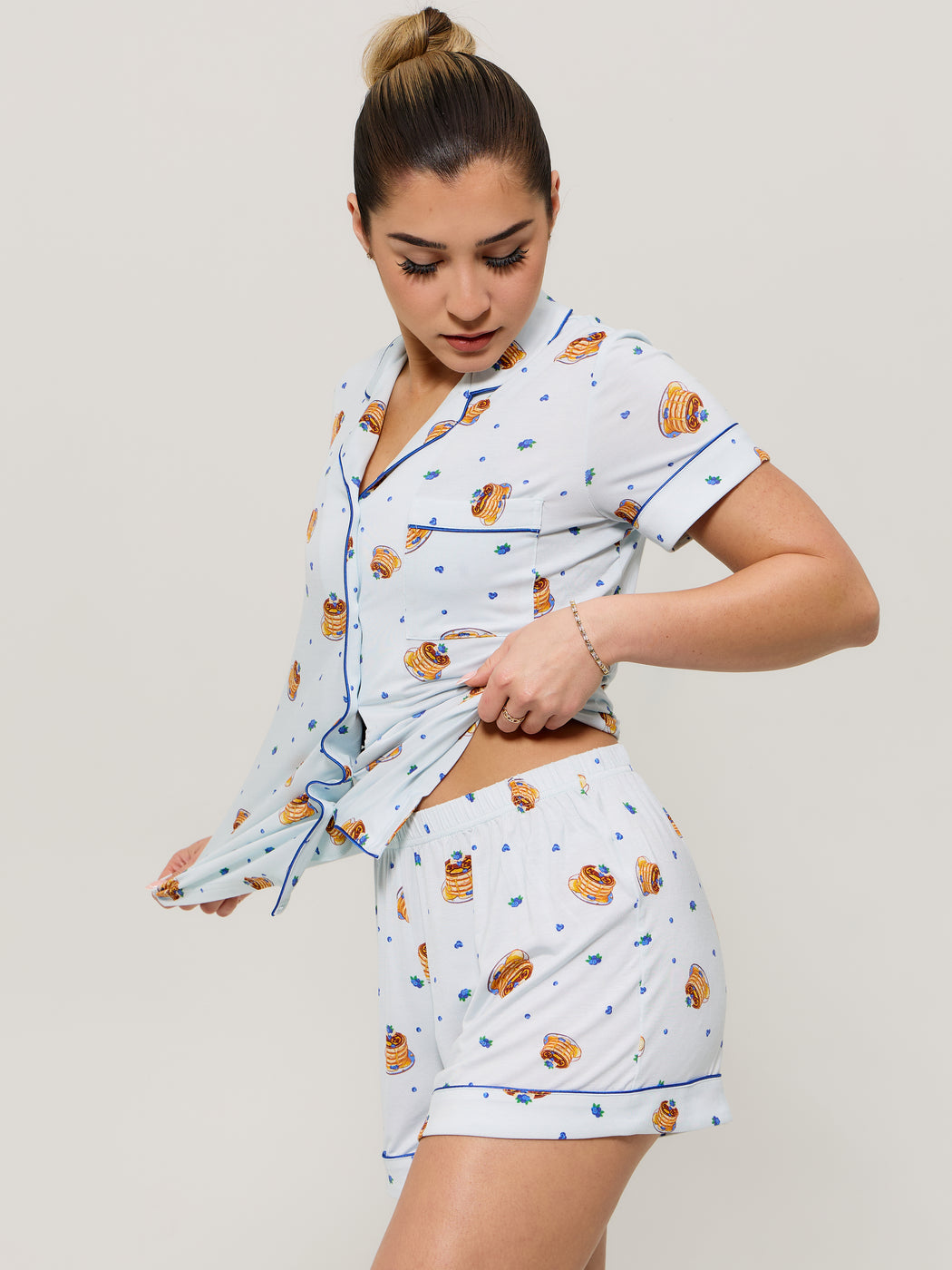 **PREORDER** Pajama Shorts Set - Pancake Print