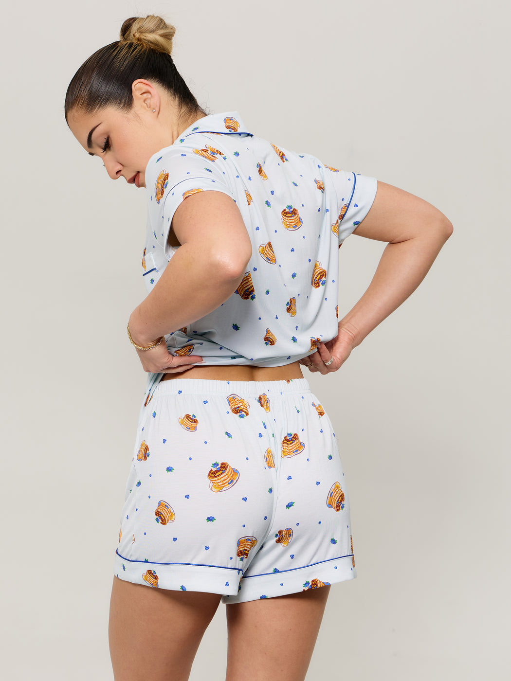 **PREORDER** Pajama Shorts Set - Pancake Print