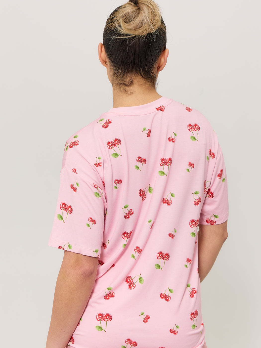 **PREORDER** Pajama Tee Shirt - Cherry Print