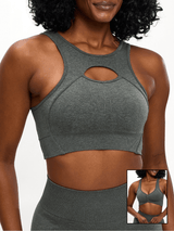 Thumbnail 1 of Form Reversible Seamless Sports Bra - Shadow Sage, 1 of 5
