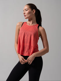 Go With The Flow Hip Tank - Tequila Sunrise