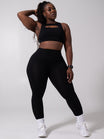 Airbrush Multi Pocket Legging - Onyx Black