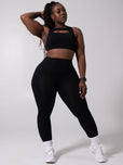 Airbrush Multi Pocket Legging - Onyx Black