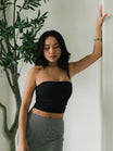 Brami Tube Top - Onyx Black