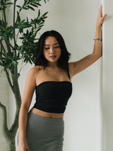 Thumbnail 1 of Brami Tube Top - Onyx Black, 1 of 5