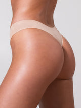 Thumbnail 2 of Invisible Hip Rise Thong - Sand, 2 of 4