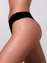 Thumbnail 2 of Invisible High Rise Thong - Onyx Black, 2 of 4