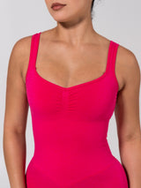 Thumbnail 6 of Miracle Scrunch Seamless Bodysuit 5" - Heather Miami Vice, 6 of 12