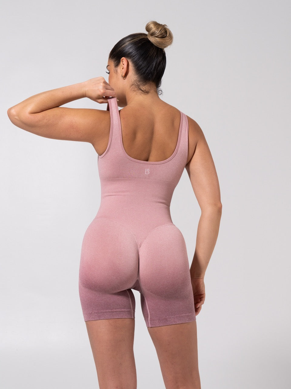 Miracle Scrunch Seamless Bodysuit 5" - Heather Rose Ombre