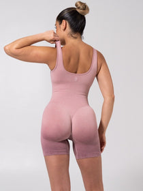 Miracle Scrunch Seamless Bodysuit 5" - Heather Rose Ombre