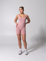 Thumbnail 2 of Miracle Scrunch Seamless Bodysuit 5" - Heather Rose Water, 2 of 11