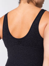 Thumbnail 4 of Miracle Seamless Hip Tank - Heather Charcoal, 4 of 11