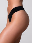 Invisible Hip Rise Thong - Onyx Black