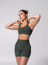 Thumbnail 6 of Vida Seamless Sports Bra - Heather Limon Pepino, 6 of 9