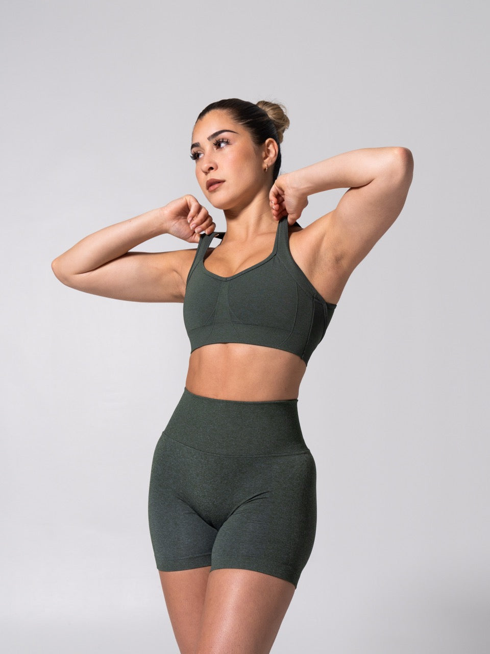Vida Seamless Sports Bra - Heather Limon Pepino
