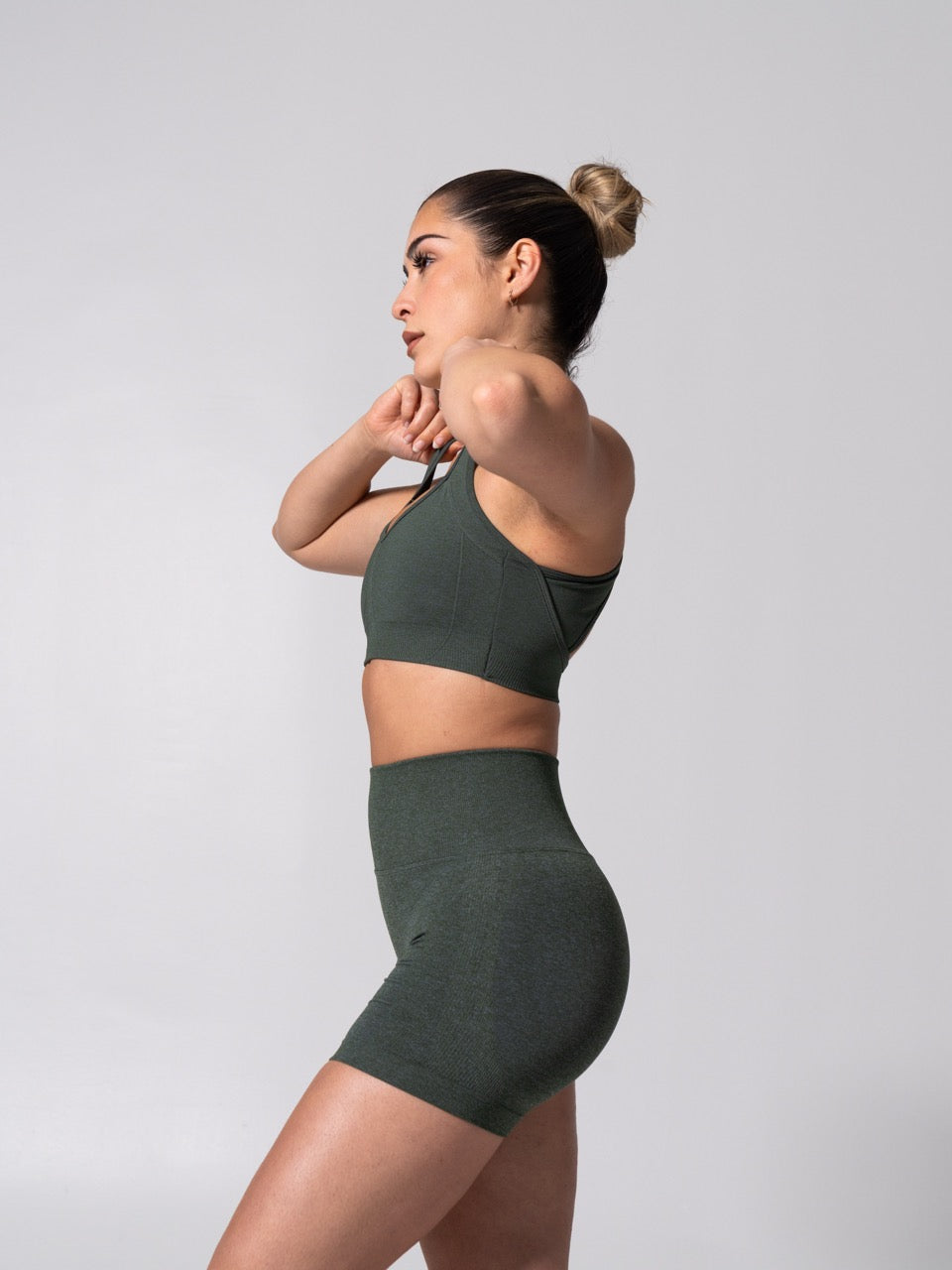 Vida Seamless Sports Bra - Heather Limon Pepino