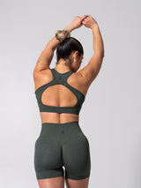Thumbnail 8 of Vida Seamless Sports Bra - Heather Limon Pepino, 8 of 9