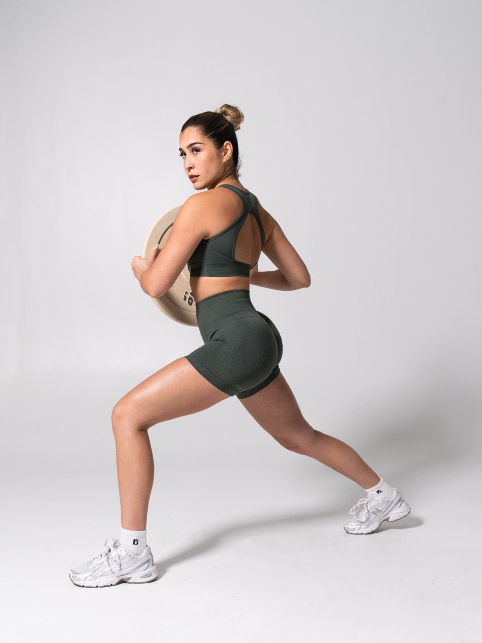 Vida Seamless Sports Bra - Heather Limon Pepino