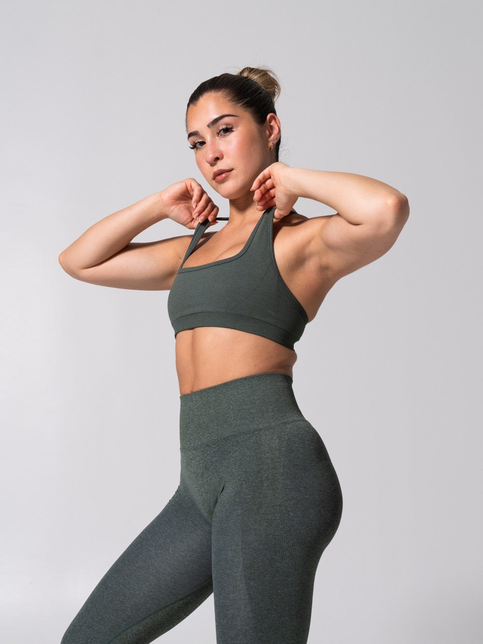 Power Seamless Sports Bra - Heather Limon Pepino