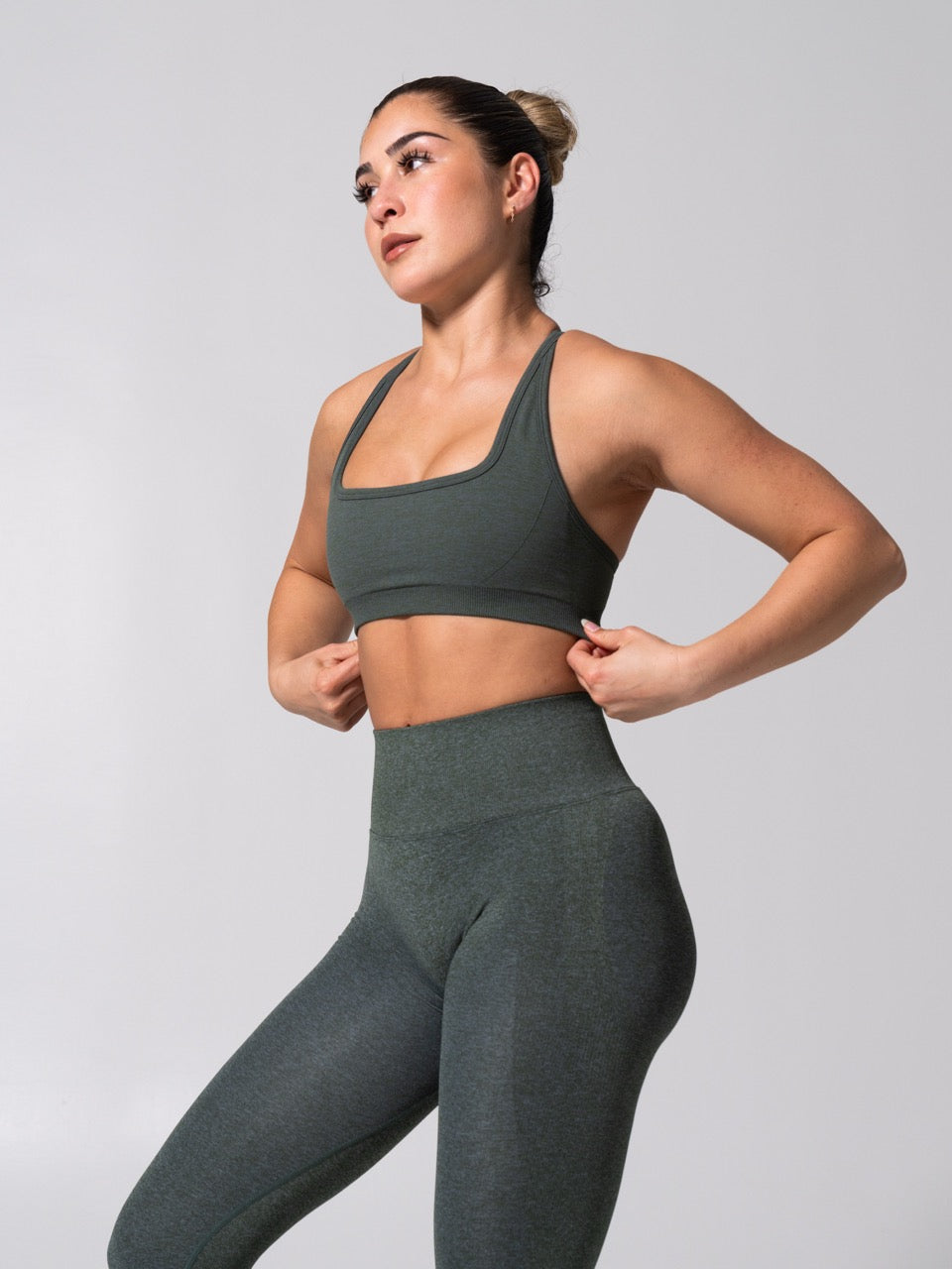 Power Seamless Sports Bra - Heather Limon Pepino
