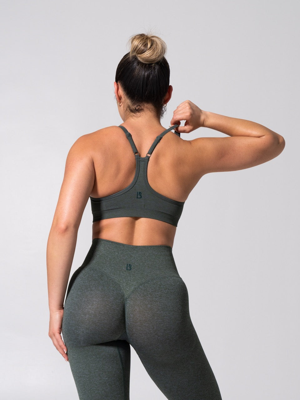 Power Seamless Sports Bra - Heather Limon Pepino