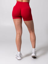 Thumbnail 6 of Miracle Seamless Short 4.5" - Heather Lipstick Red, 6 of 8